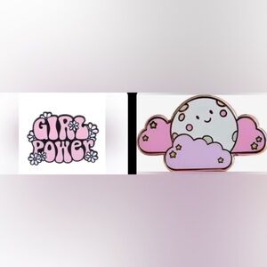 (2) LGBTQ+ Subtle Lesbian Pride Pins